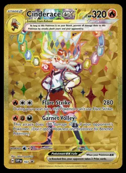 Cinderace ex - SV: Scarlet & Violet Promo Cards 163 NM - Image 1