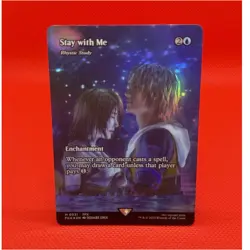 Stay with Me (Rhystic Study Showcase) - Foil Full-Art Playtesting Card - Image 1
