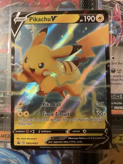 Pikachu V SWSH063 SWSH: Sword & Shield Promo Cards Holo - Image 1