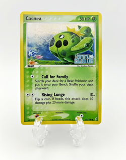 Cacnea 47/100 EX Crystal Guardians Stamped Holo Pokemon TCG Card **LP See Pics* - Image 1