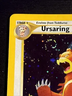 Ursaring 15/75 Pokemon TCG Neo Discovery Holo Foil Perfect SWIRL Rare Card LP - Image 2
