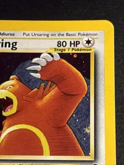 Ursaring 15/75 Pokemon TCG Neo Discovery Holo Foil Perfect SWIRL Rare Card LP - Image 3