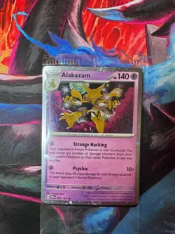 Alakazam Holo Pokemon TCG Card 082/167 Twilight Masquerade Promo, Sealed - Image 1