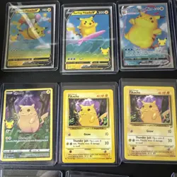 Pikachu Fans Pokemon Card Collection Set of 14 Pikachu English Cards. - Image 1