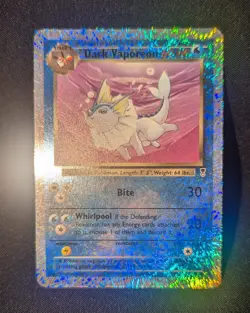 Dark Vaporeon 9/110 Legendary Collection 2002 Reverse Holo Pokemon Card TCG - Image 3