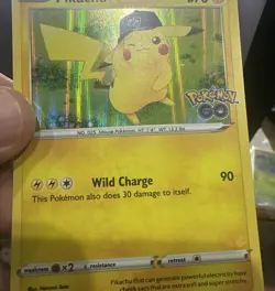 ERROR CARD (Holo Bleed) - Pikachu Pokemon GO 028/078 - NM - Image 1