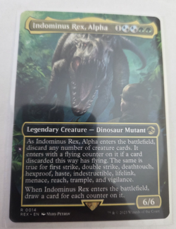 MTG English Indominus Rex, Alpha (Borderless) NM Normal - Image 1