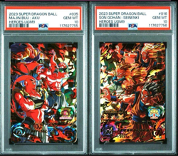PSA 10 Super Dragon Ball Heroes UGM9-035 & 016 Gohan & Buu UR Set Japanese Card - Image 1