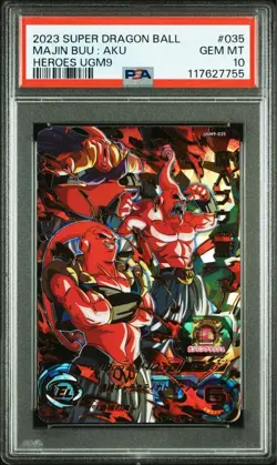 PSA 10 Super Dragon Ball Heroes UGM9-035 & 016 Gohan & Buu UR Set Japanese Card - Image 4