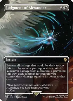 Judgment of Alexander Borderless Final Fantasy MTG NM - Image 1