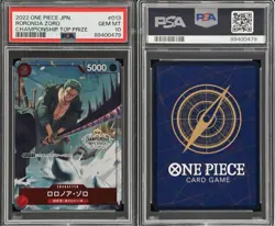 PSA10 Zoro Championship CS Promo One Piece Card ST01 013 Limited Rare - Image 1