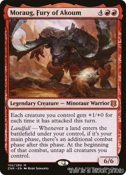 EN - Moraug, Fury of Akoum - 150 - ZNR - NM - Image 1