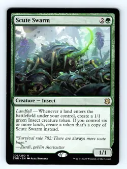 Scute Swarm R Zendikar Rising 203 Normal LP - Image 1