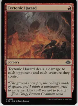 MTG Tectonic Hazard Foil NM The Lost Caverns of Ixalan Magic 169 - Image 1