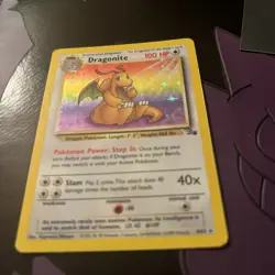 Dragonite 4/62 Fossil Holo Rare Pokemon - Image 3