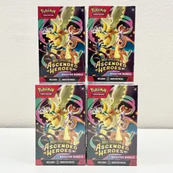 Pokemon TCG Mega Evolution Ascended Heroes Booster Bundle Lot Of 4 NEW Sealed - Image 1