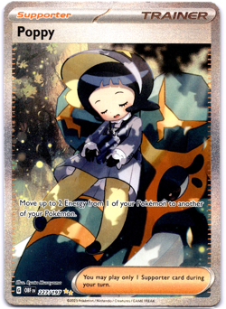 Pokemon TCG Poppy 227/197 Obsidian Flames Trainer Holo Rare Near Mint - Image 1