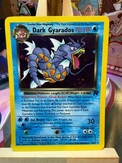 Dark Gyarados 8/82 Holo Rare Team Rocket Pokemon LP - Image 1