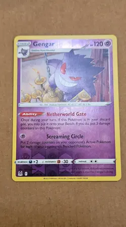 Pokemon Gengar 066/196 Swsh11: Lost Origin Reverse Holo NM TCG CCG - Image 1