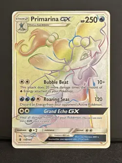 Primarina GX 149/145 - Pokemon Guardians Rising - NM/LP - Image 1