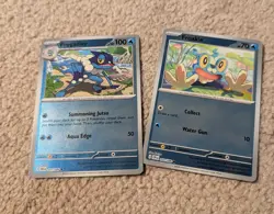 Pokemon Frogadier + Froakie Reverse Holo Chaos Rising - Image 1