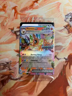 Pokemon TCG Flareon EX 014/131 SV Prismatic Evolutions Stamped Sealed Promo - Image 1