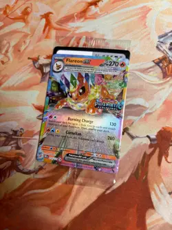 Pokemon TCG Flareon EX 014/131 SV Prismatic Evolutions Stamped Sealed Promo - Image 2