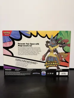 Pokemon Mega Evolution Ascended Heros Premium Poster Collection Mega Lucario NEW - Image 2