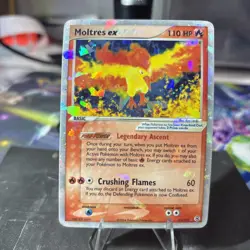 Pokemon Moltres ex 115/112 FireRed & LeafGreen Holo - HEAVY PLAY - Image 1