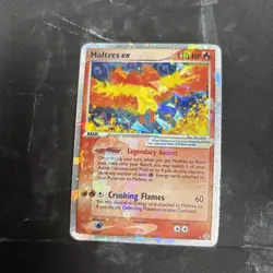Pokemon Moltres ex 115/112 FireRed & LeafGreen Holo - HEAVY PLAY - Image 3