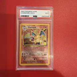 Pokemon TCG Charizard Holo 4/102 Base Set PSA 2 Good Condition - Image 1
