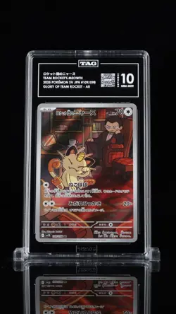 Team Rocket’s Meowth 109/098 Japanese – TAG 10 Pristine – Pokemon - Image 1