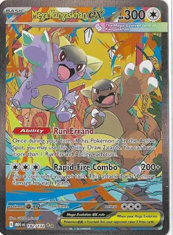 POKEMON MEGA KANGASKHAN EX 182/132 ILLUSTRATION RARE FULL ART - Image 1