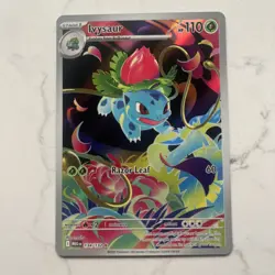 Pokemon TCG Ivysaur 134/132 Mega Evolution Illustration Rare Holo - Image 1