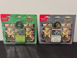 Pokemon TCG Ascended Heroes Erika Tangela + Larry Komala Blister Pair Lot - Image 1