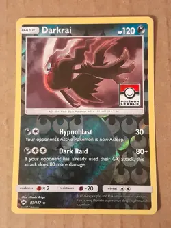 Darkrai 87/147 Pokemon League Reverse Holo Promo NM See Pictures - Image 1