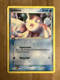 Pokemon TCG Goldeen EX Deoxys 61/107 Regular Common MP - Image 1