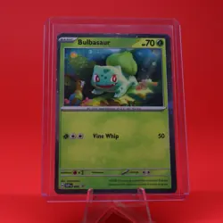 2023 Pokemon TCG S&V Black Star Promo 046 Bulbasaur Cosmos Holo - Image 1
