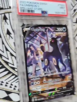 Pokemon Umbreon v Single Strike FA Brilliant Stars TG22 PSA 9 Mint (502) - Image 3