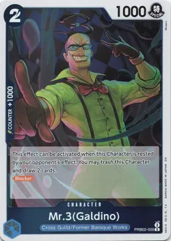 MR.3(GALDINO) - PRB02-009 PREMIUM BOOSTER -THE BEST- VOL. 2 ONE PIECE FOIL LP - Image 1