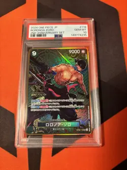 PSA 10 Zoro 2nd Anniversary Set Japanese #118 One Piece Promo - Image 1