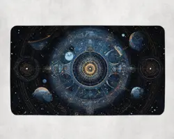 MTG Playmat | Intricate Star Map Themed Playmat | Unofficial MTG Playmat - Image 1