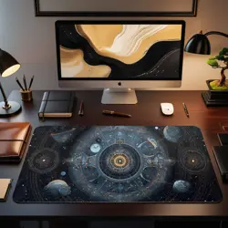 MTG Playmat | Intricate Star Map Themed Playmat | Unofficial MTG Playmat - Image 2