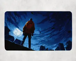 MTG Playmat | Mysterious Masked Hero Themed Playmat | Unofficial MTG Playmat - Image 1