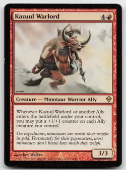 MTG Kazuul Warlord R Zendikar 134 LP - Image 1