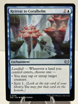 Retreat to Coralhelm 126 U Commander: Duskmourn: House of Horror NM MTG - Image 1