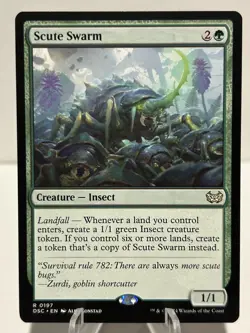Scute Swarm 197 R Commander: Duskmourn: House of Horror NM MTG - Image 1