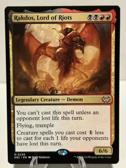 Rakdos, Lord of Riots 230 M Commander: Duskmourn: House of Horror NM MTG - Image 1