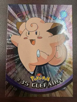 Pokemon Clefairy #35 Topps TV Animation Edition Black Foil NM - Image 1