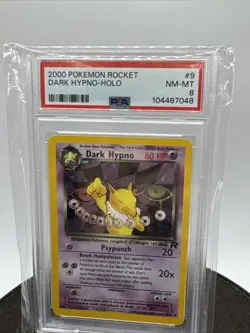 2000 POKEMON ROCKET #9 DARK HYPNO-HOLO PSA NM-MT 8 - Image 2